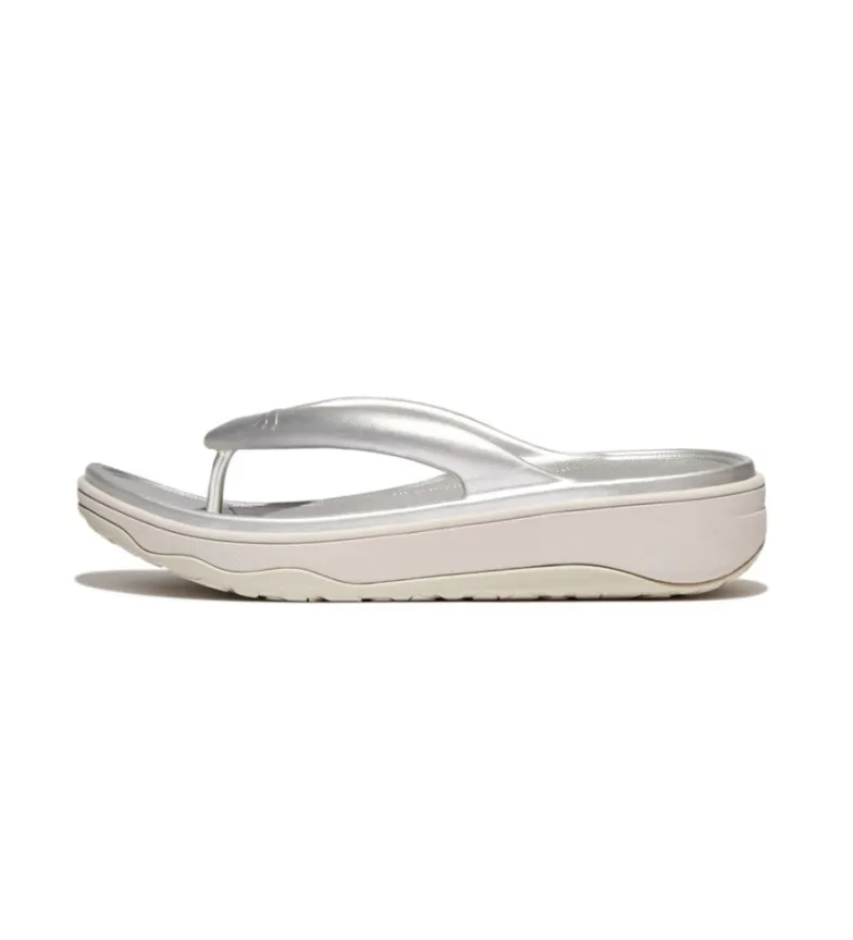 Chanclas Relief metallic recovery plateado