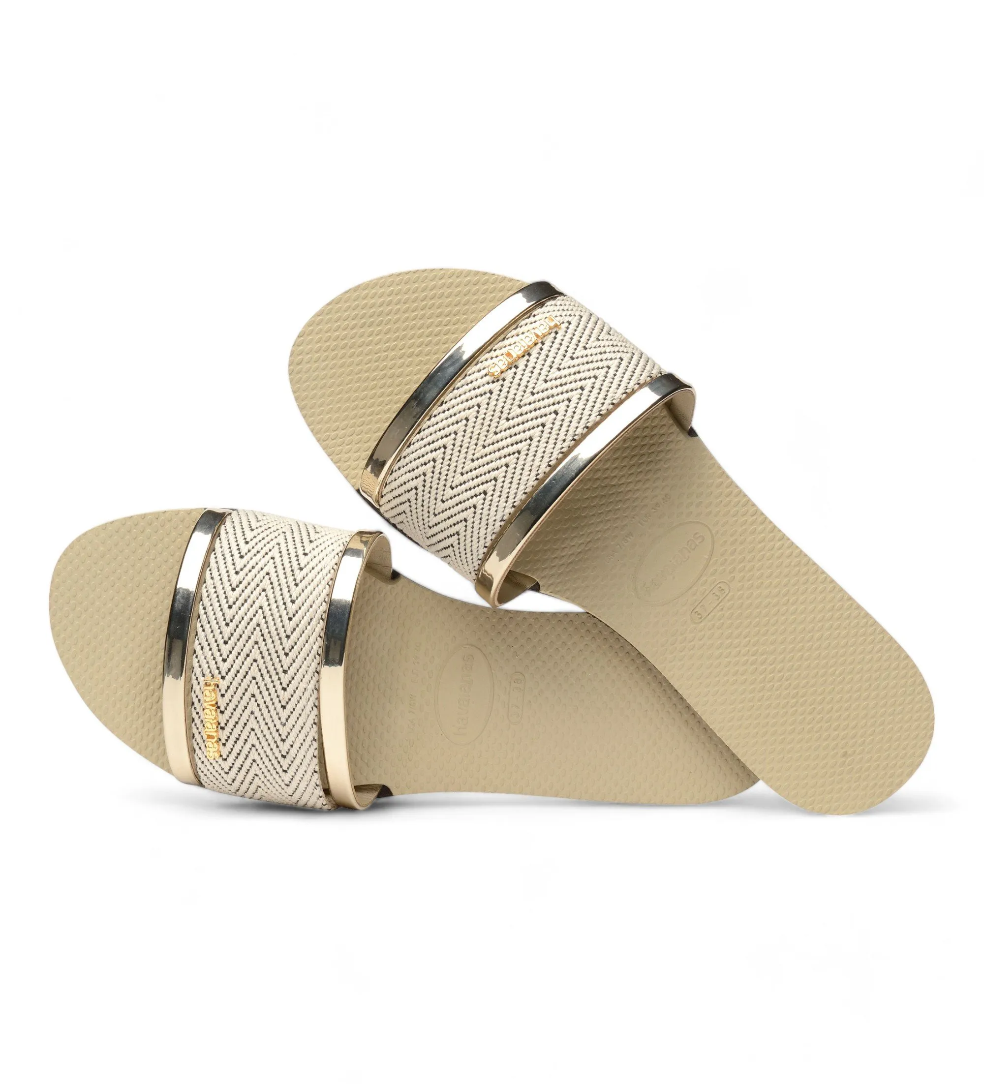 Chanclas You Trancoso Premium dorado