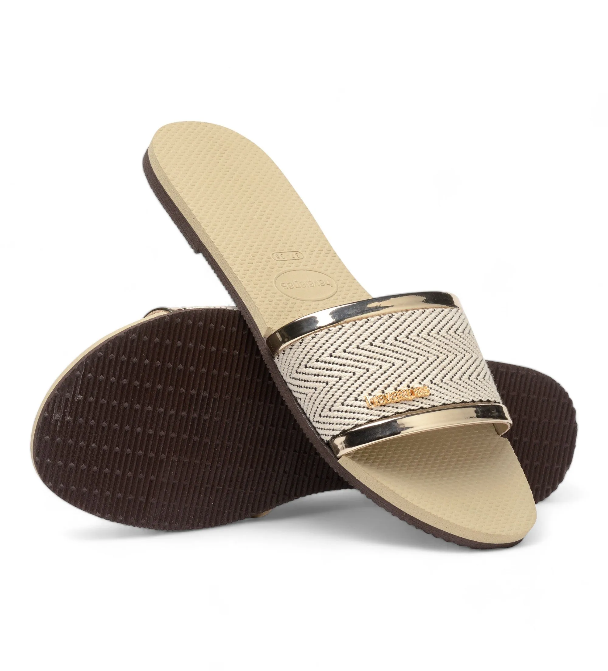 Chanclas You Trancoso Premium dorado