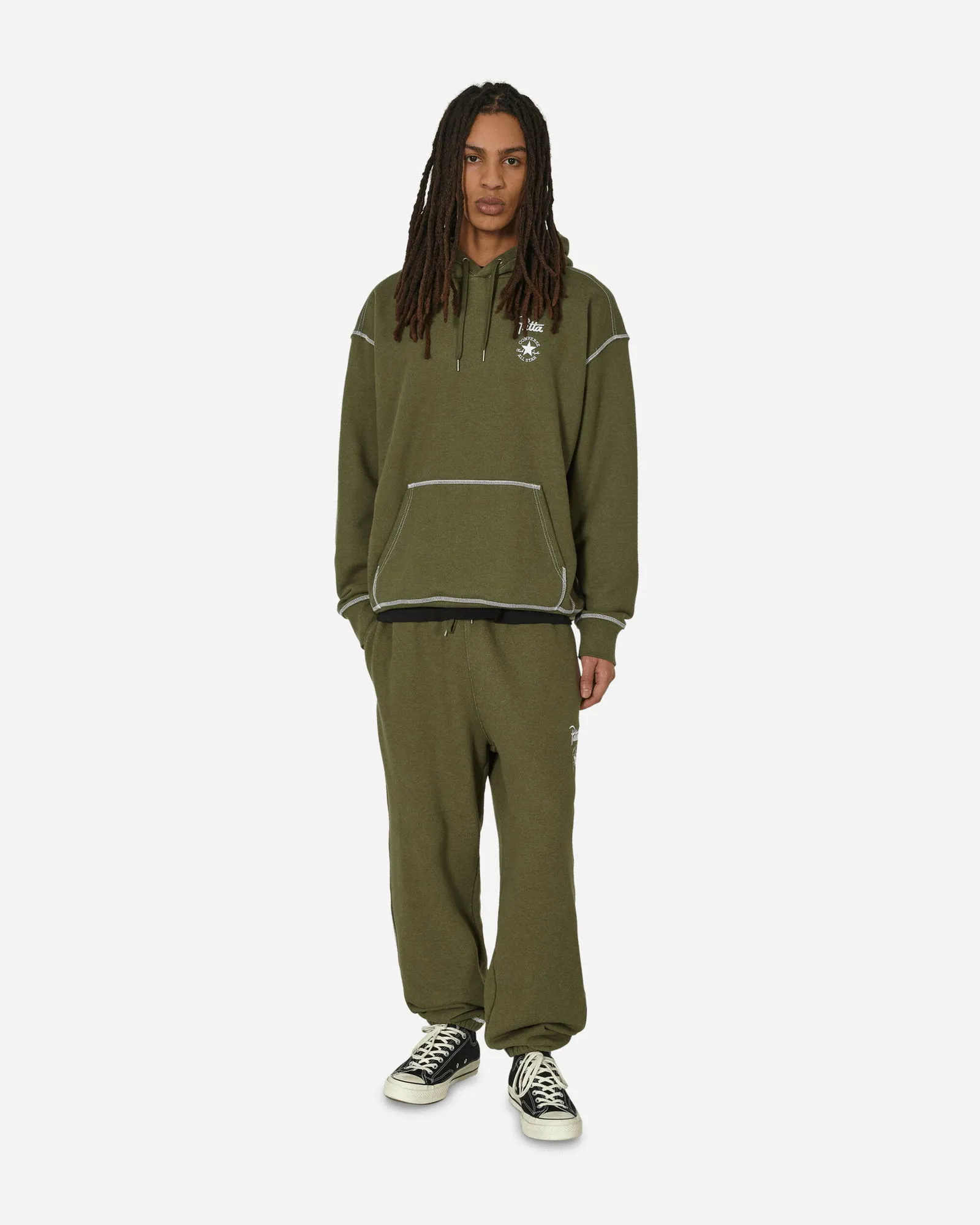 Converse Patta Gold Standard Pants Utility Green Heather