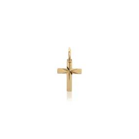 Cruz Creu Fedele ESTRELLA - Oro 14k amarillo - 10x7.5mm