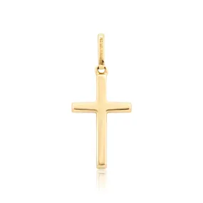 Cruz Creu Fedele SQUARE TUBULAR - Oro 14k amarillo - 24x13mm