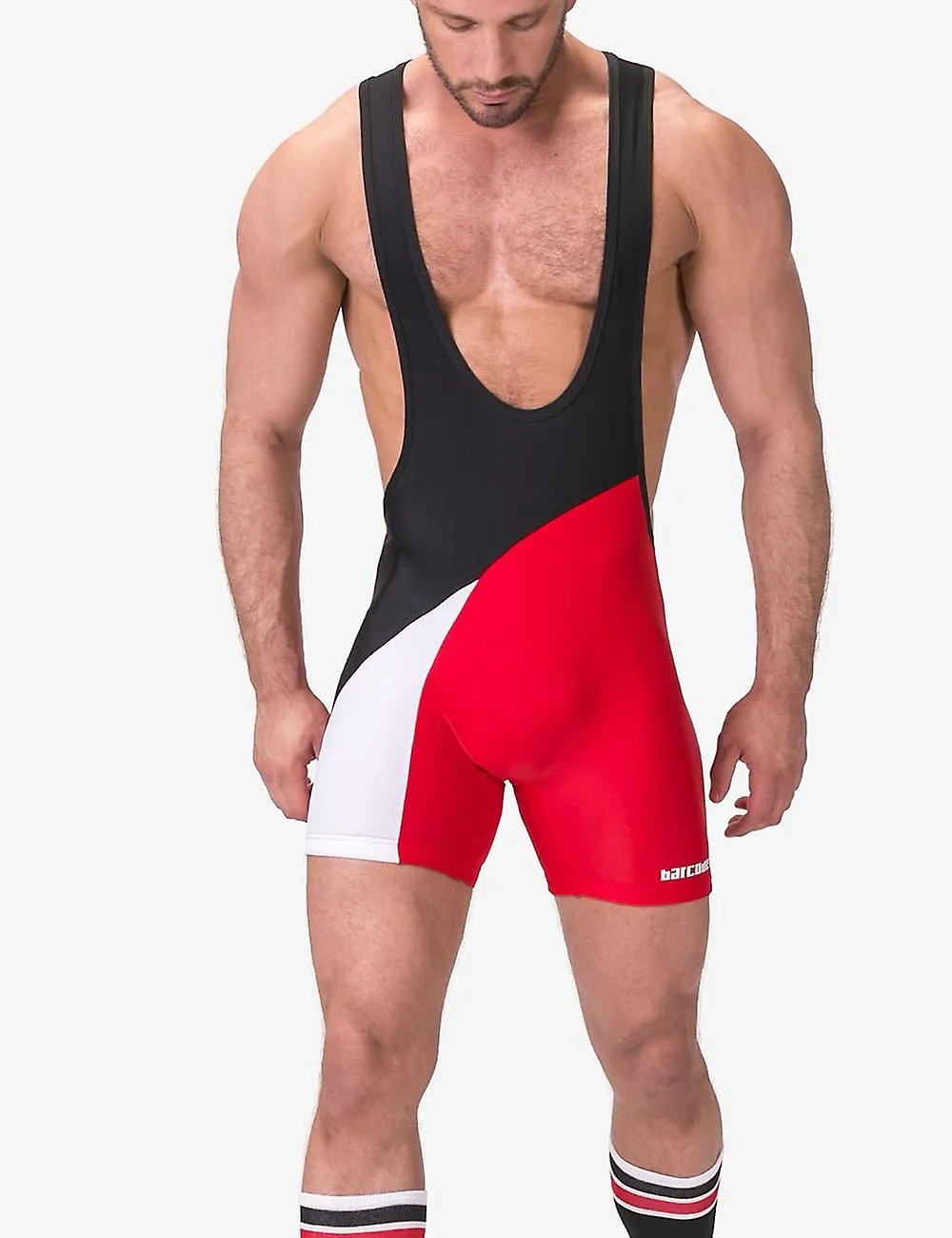 Código de barras Berlin Singlet Luckenwalde Negro/Blanco/Rojo