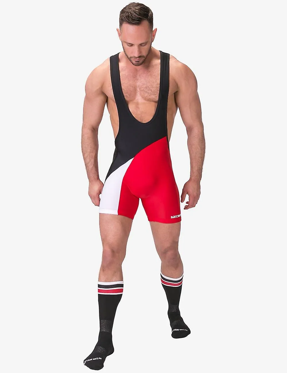 Código de barras Berlin Singlet Luckenwalde Negro/Blanco/Rojo