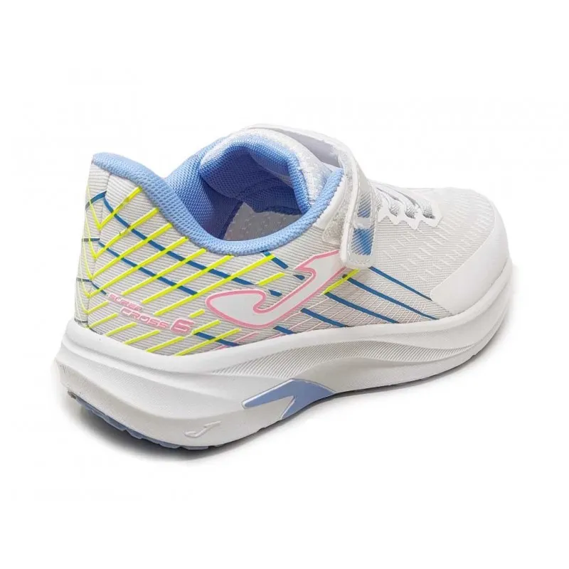 DEPORTIVO NIÑA JOMA SUPER CROSS JR 2402-V WHITE SKY BLUE PINK