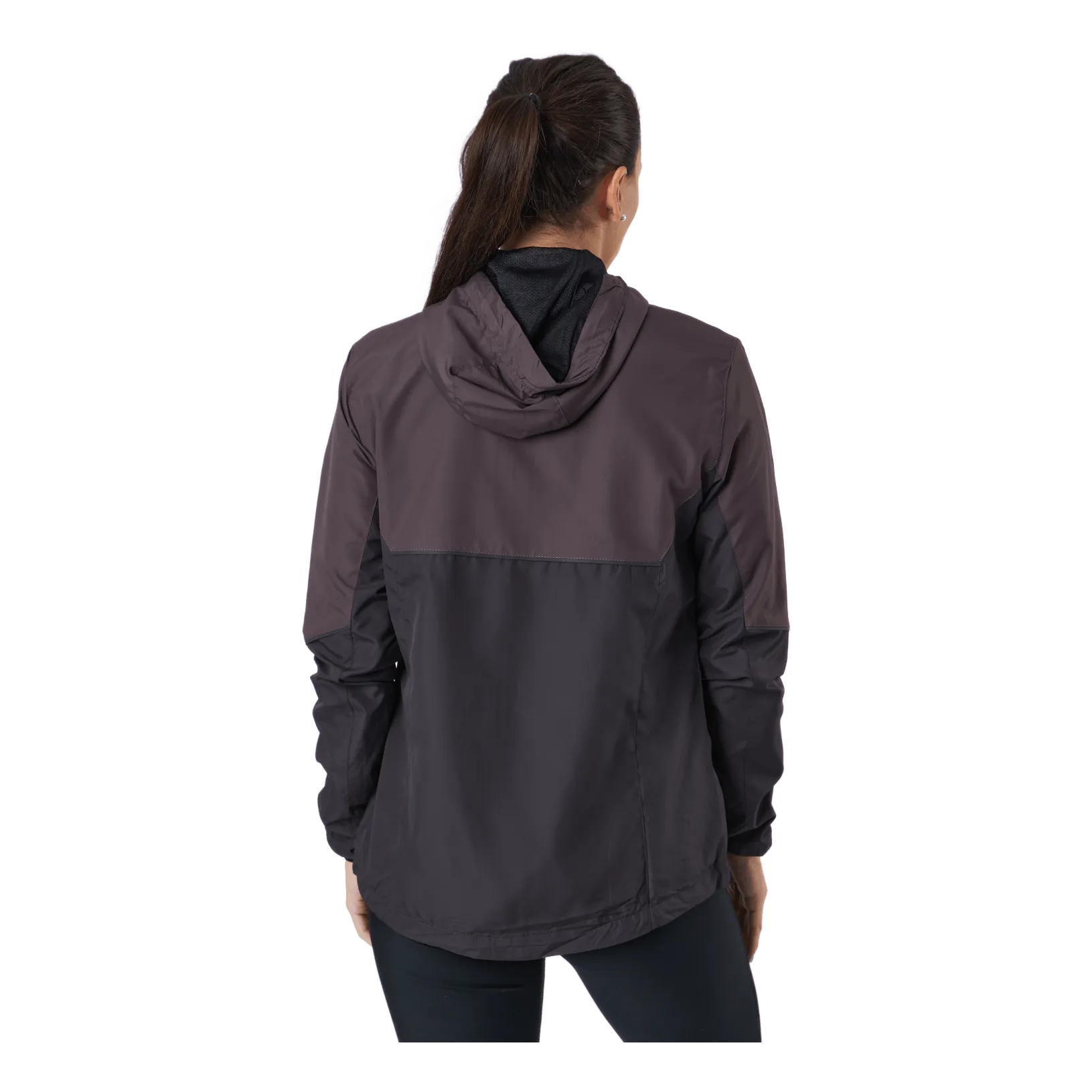 Endurance Lassie W Running Jacket With H Black Bean