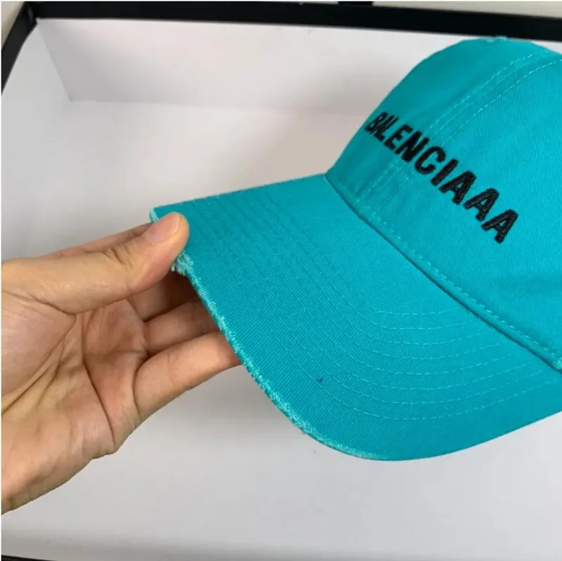 Gorra de diseñador deportivo para parejas, protección solar para viajes al aire libre, letras desgastadas, casquette