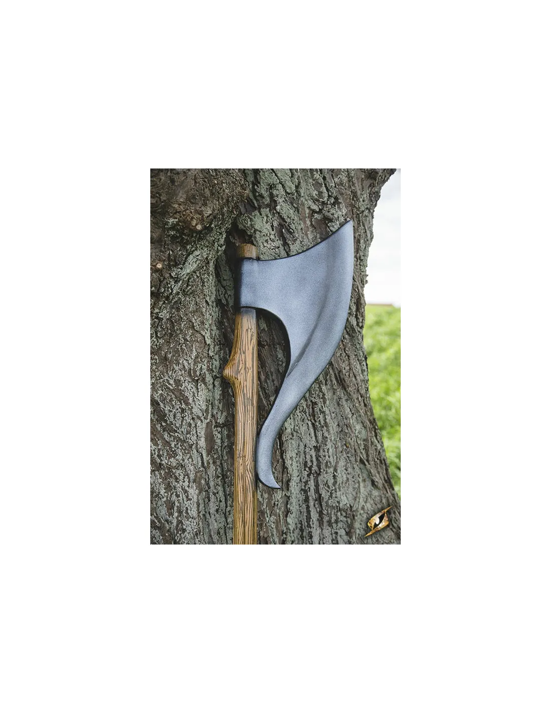 Hacha larga de Elfo en látex para LARP, 150 cm.