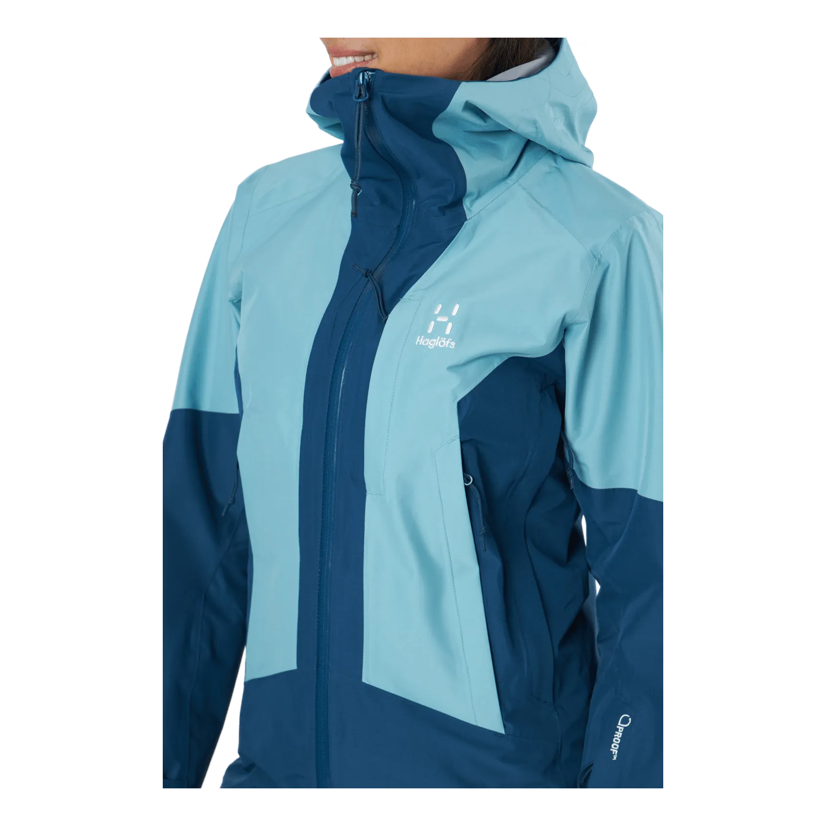 Haglöfs Lumi Jacket Women Dark Ocean/frost Blue