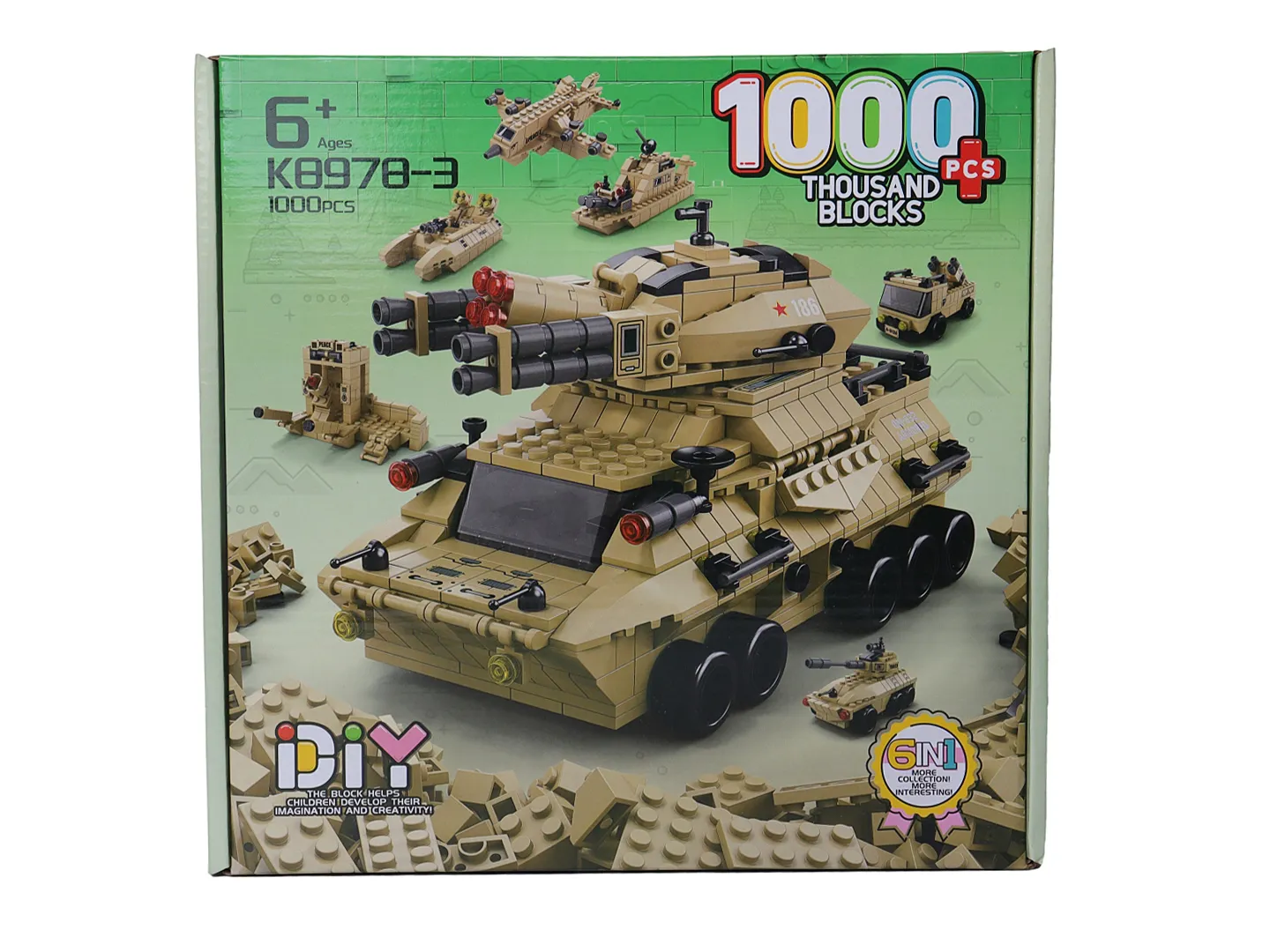 Kelder Toys 24 Itp150 9746 Varios Juguete Bloques De Construccion  1000 Pzs