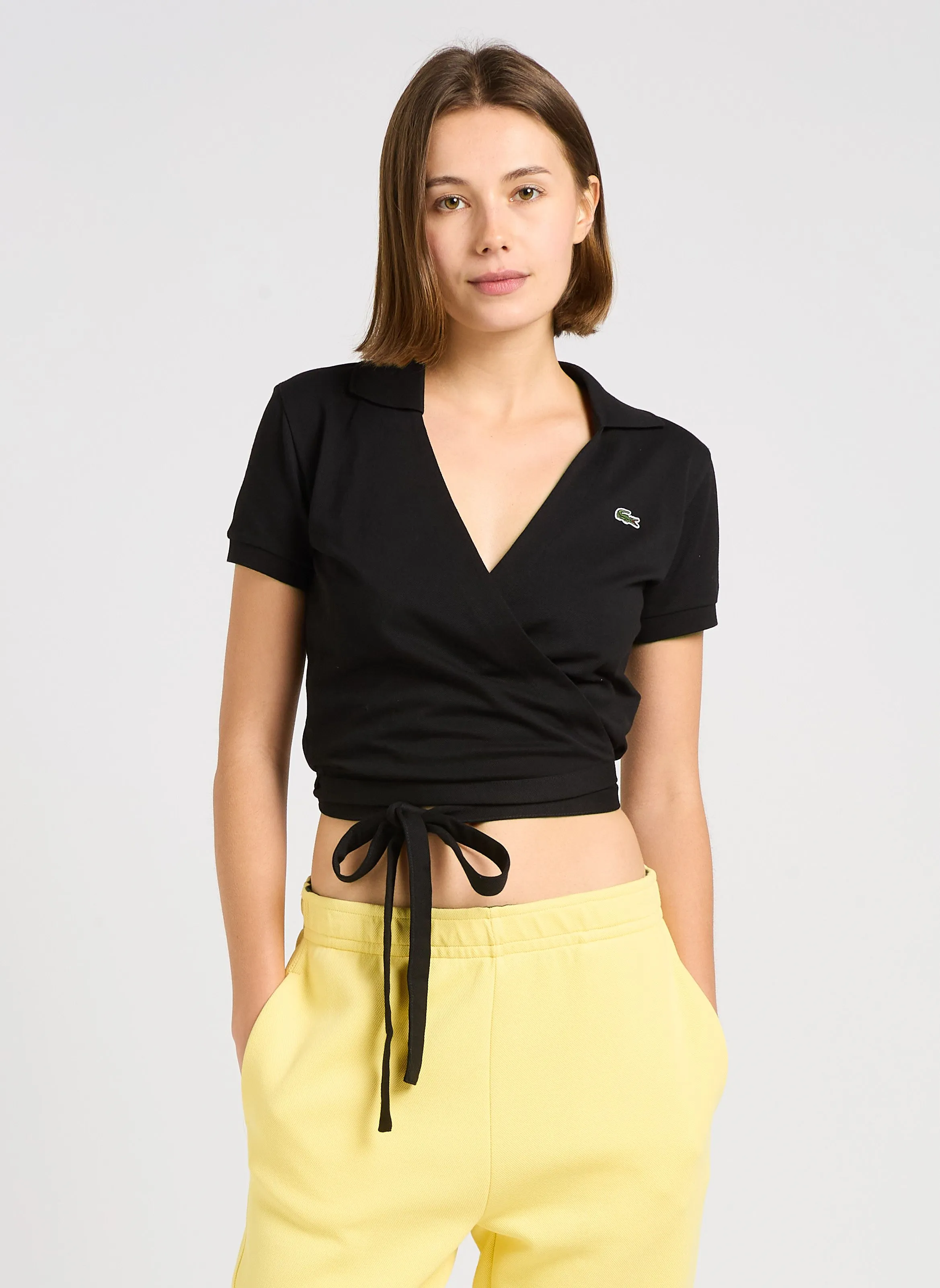 LACOSTE Top cruzado en mezcla de algodón en multicolor