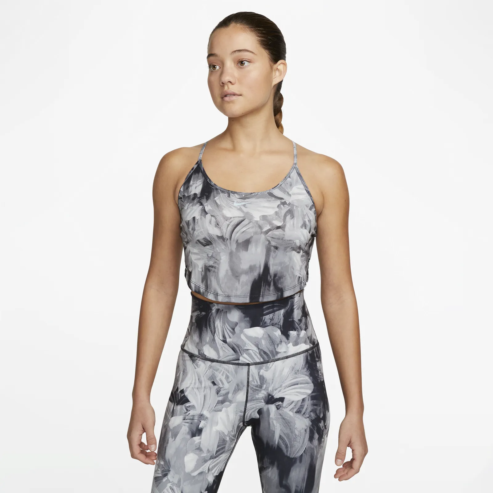 Nike Dri-FIT One Cropped Printed Tank Top