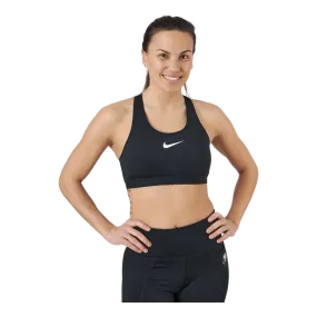 Nike Dri-FIT Swoosh Women's High-Support Non-Padded Adjustable Sports Bra BLACK/BLACK/DK SMOKE GREY/WHITE