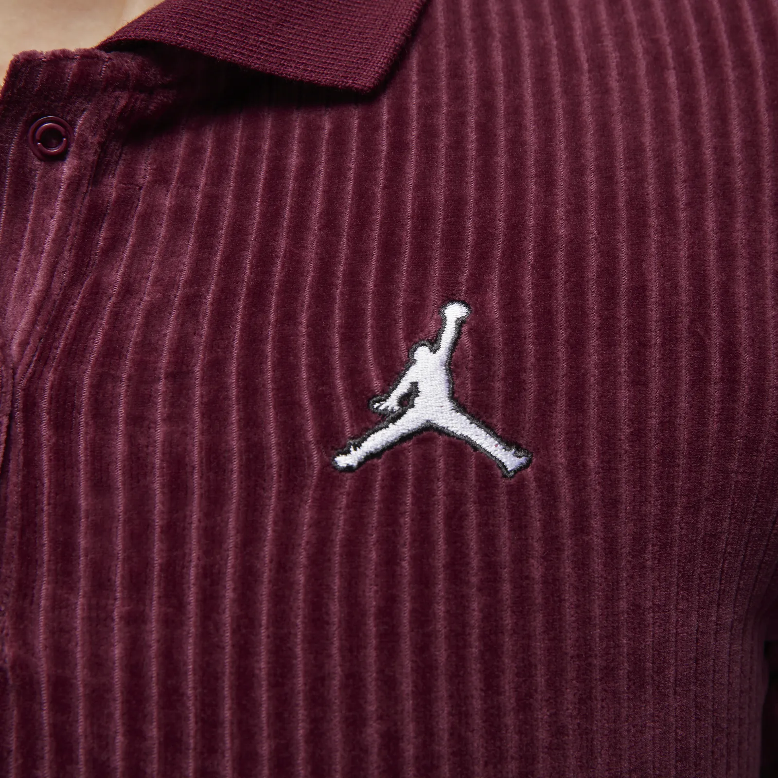 Nike Velour Cropped Polo Shirt