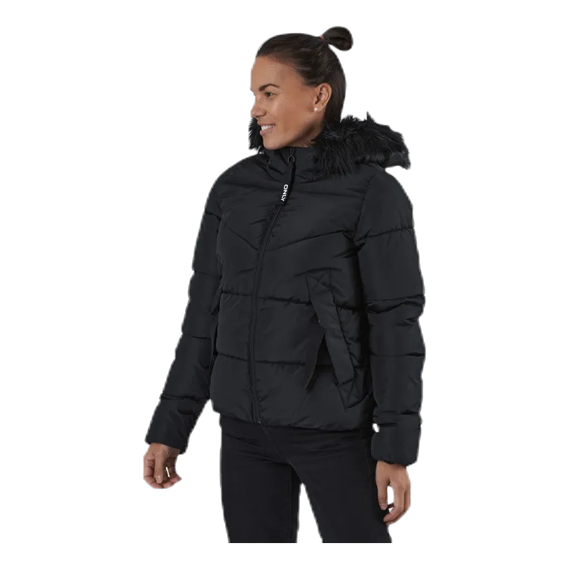 Only Monica Short Puffer Jacket Cc Otw Black