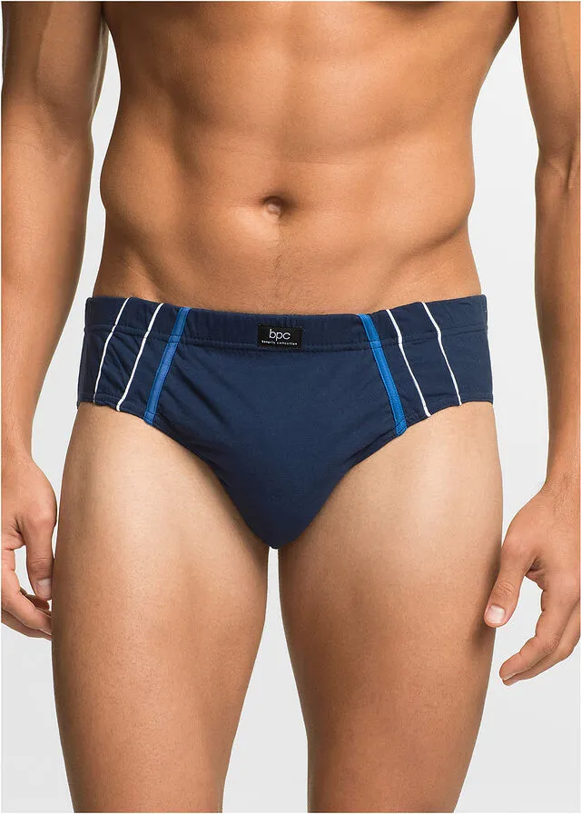 Pack de 5 calzoncillos con ribete Azul marino-negro