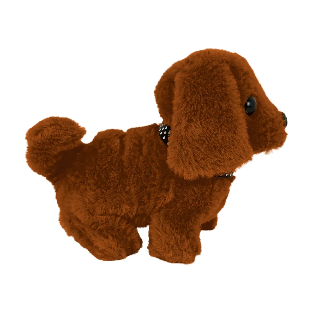 Perro de Juguete Eléctrico de Peluche color Café