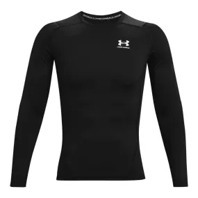 Polera Manga Larga Compresión Hombre Under Armour Negra