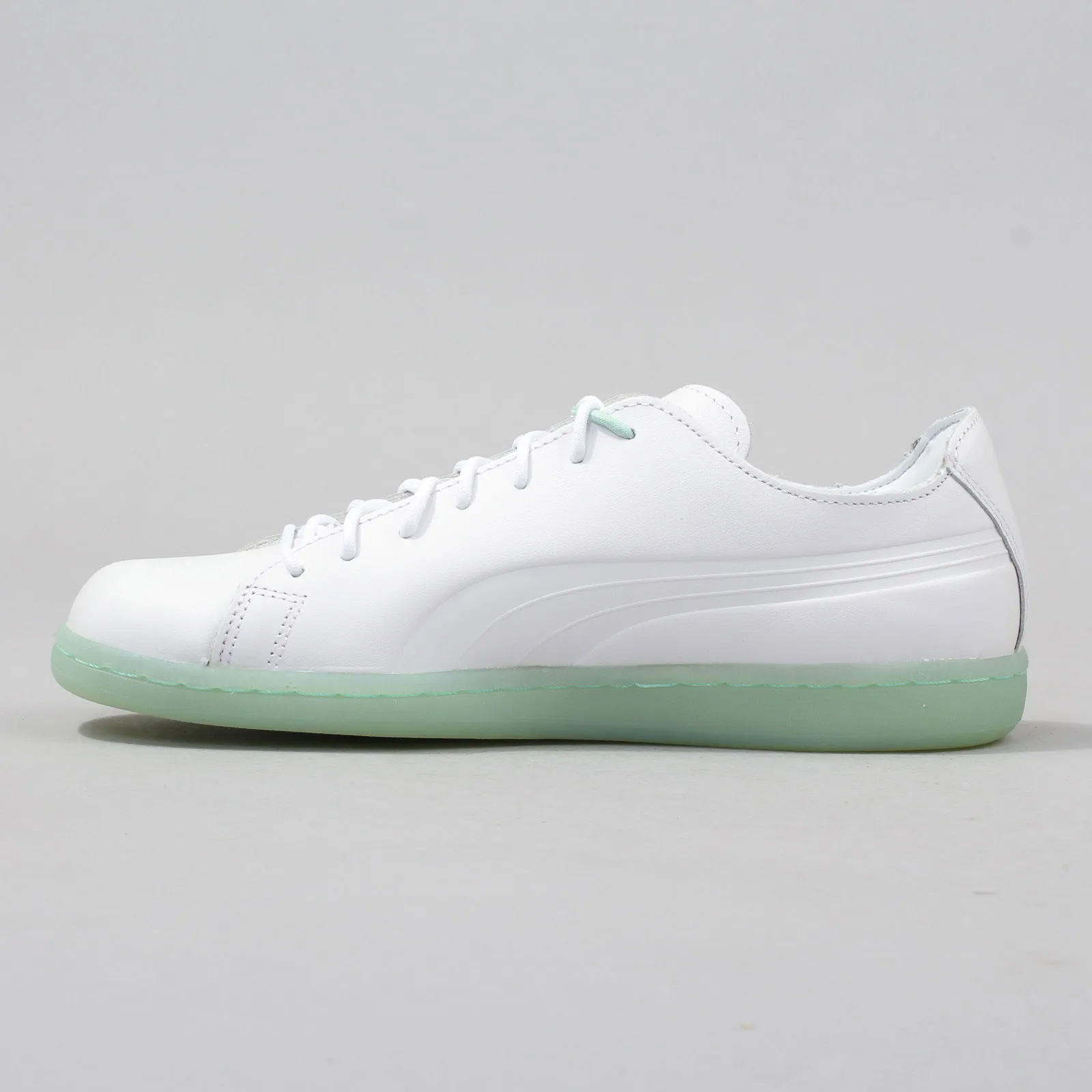 Puma DP Match Raw Edge white - grossamer green