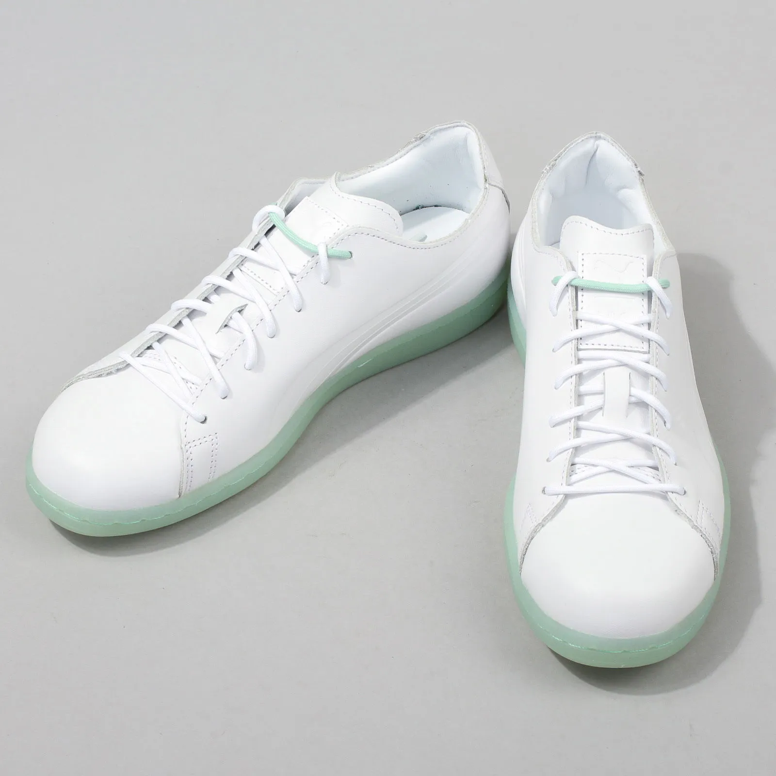 Puma DP Match Raw Edge white - grossamer green