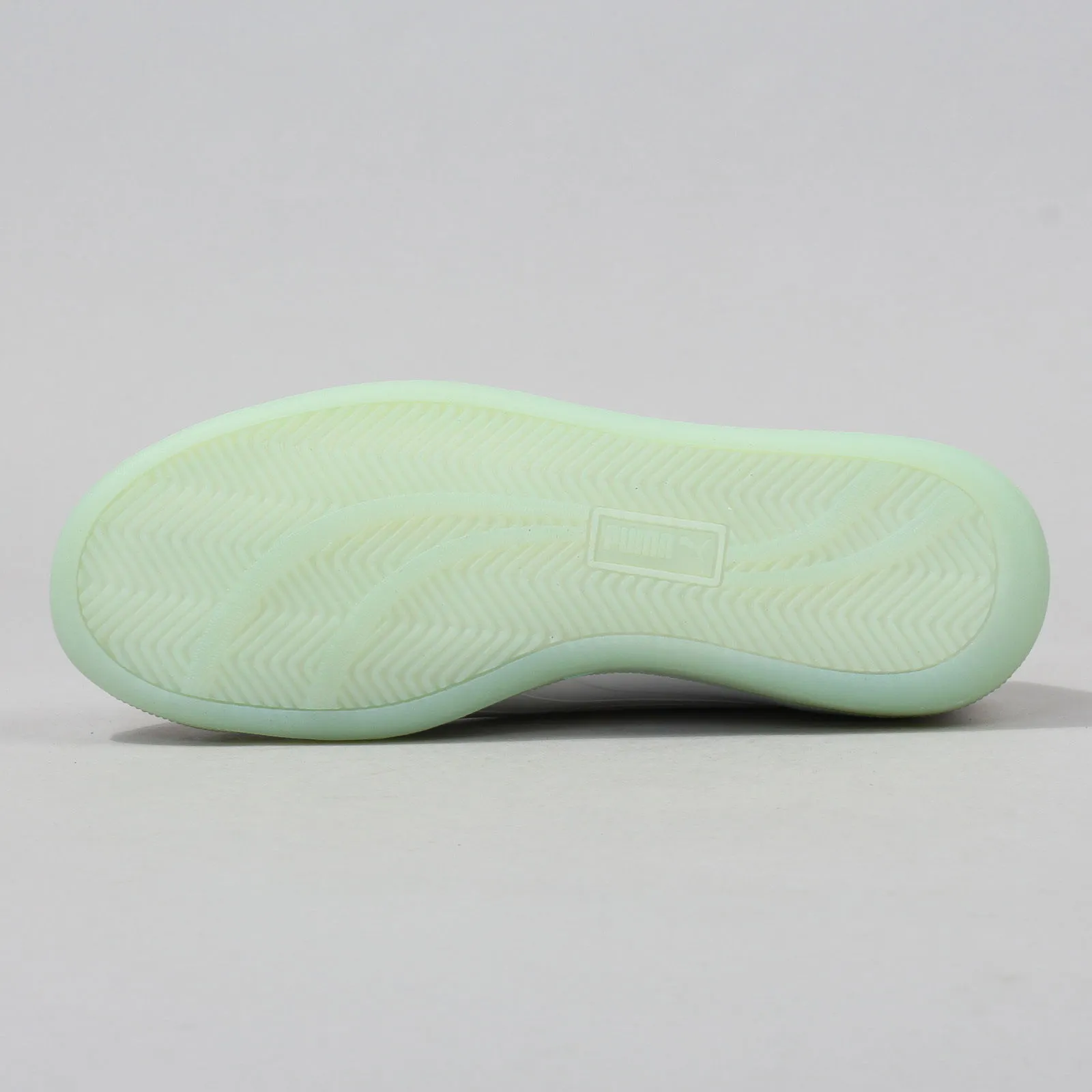 Puma DP Match Raw Edge white - grossamer green