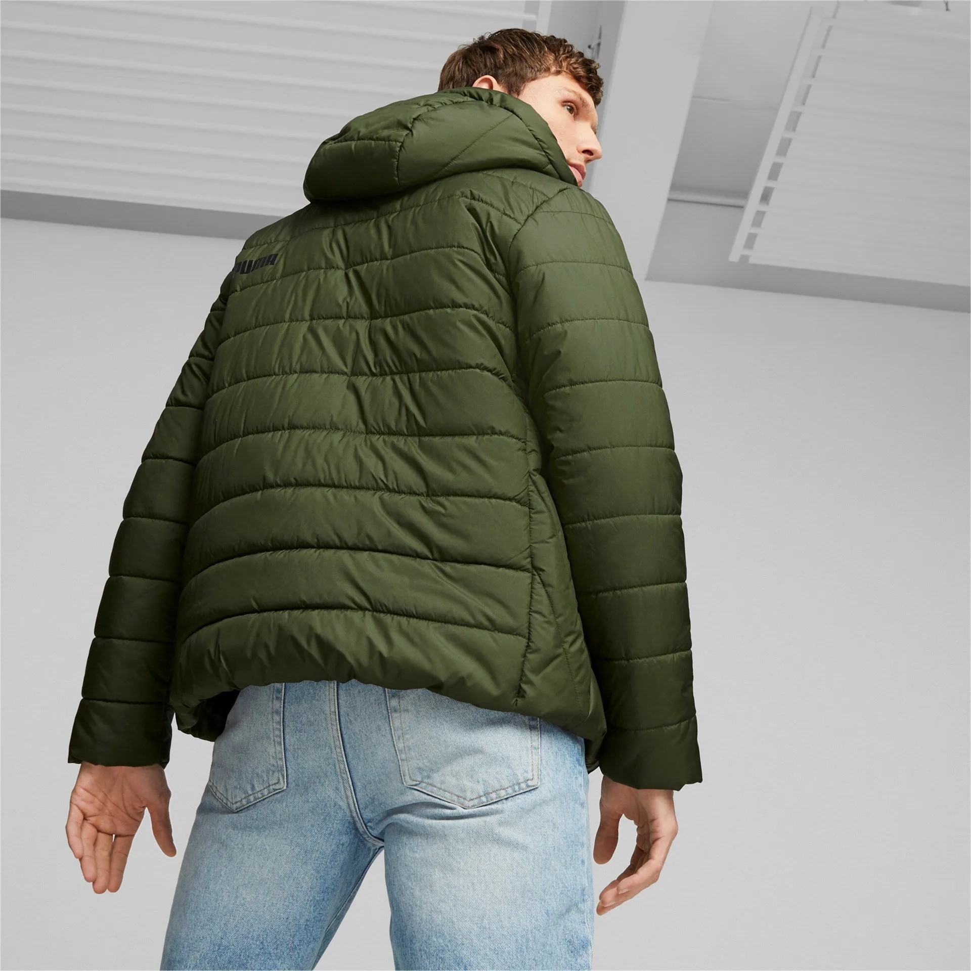 Puma Ess Hooded Padded Jacket Myrtle