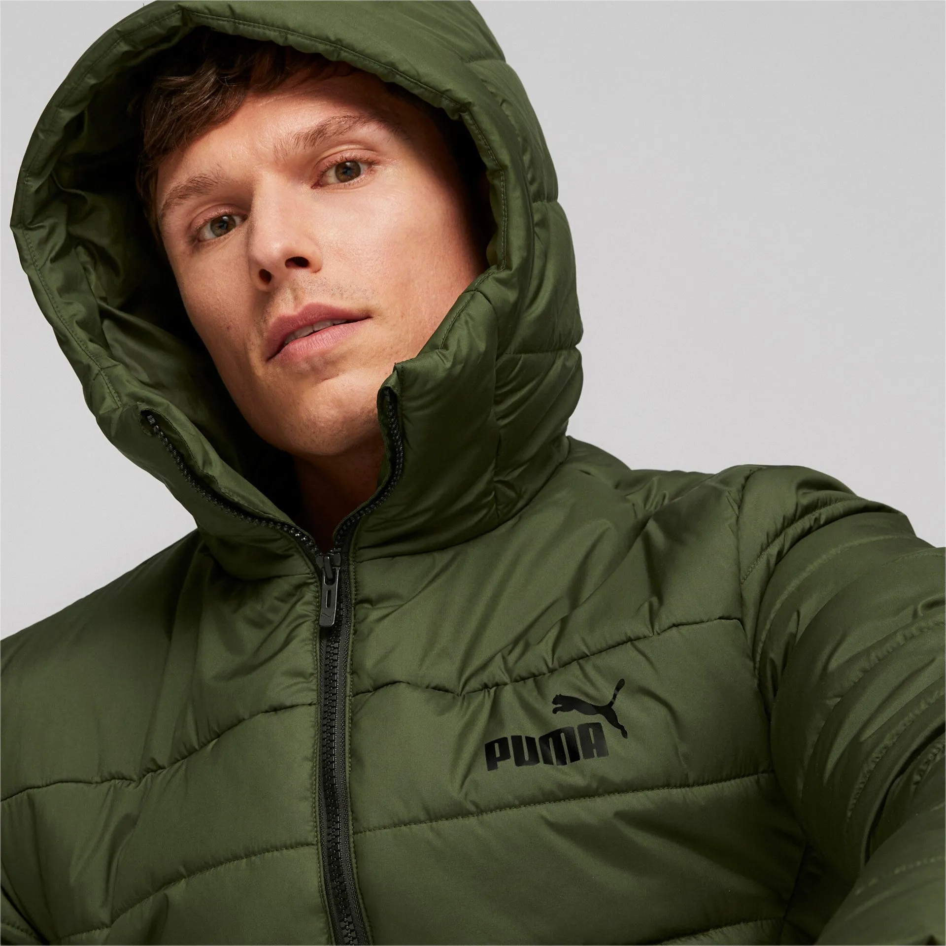 Puma Ess Hooded Padded Jacket Myrtle