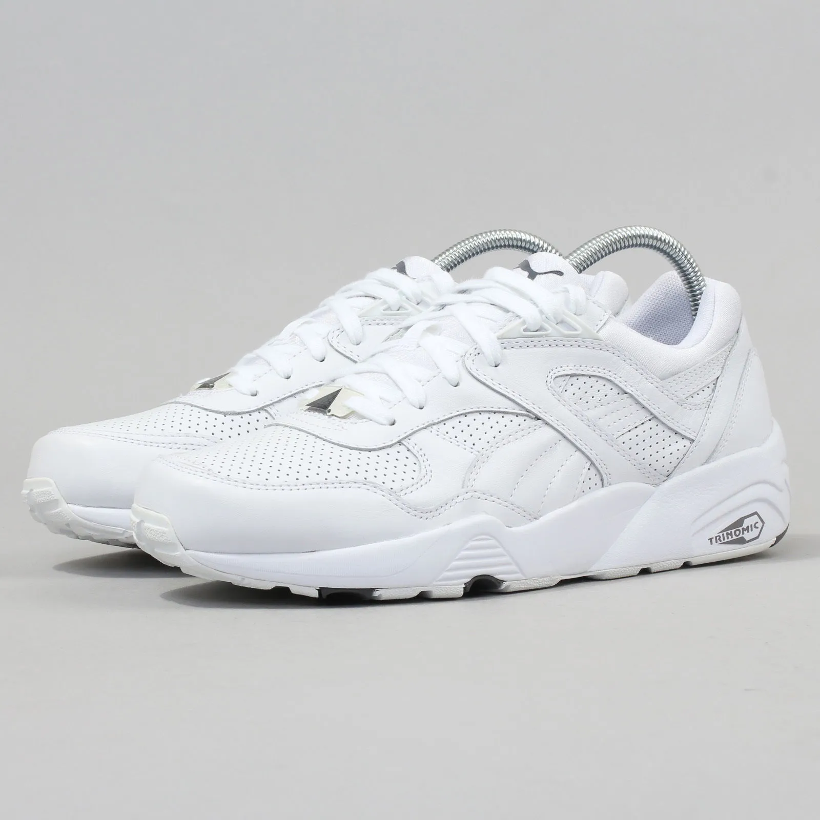 Puma R698 Core Leather white - white - steel gray