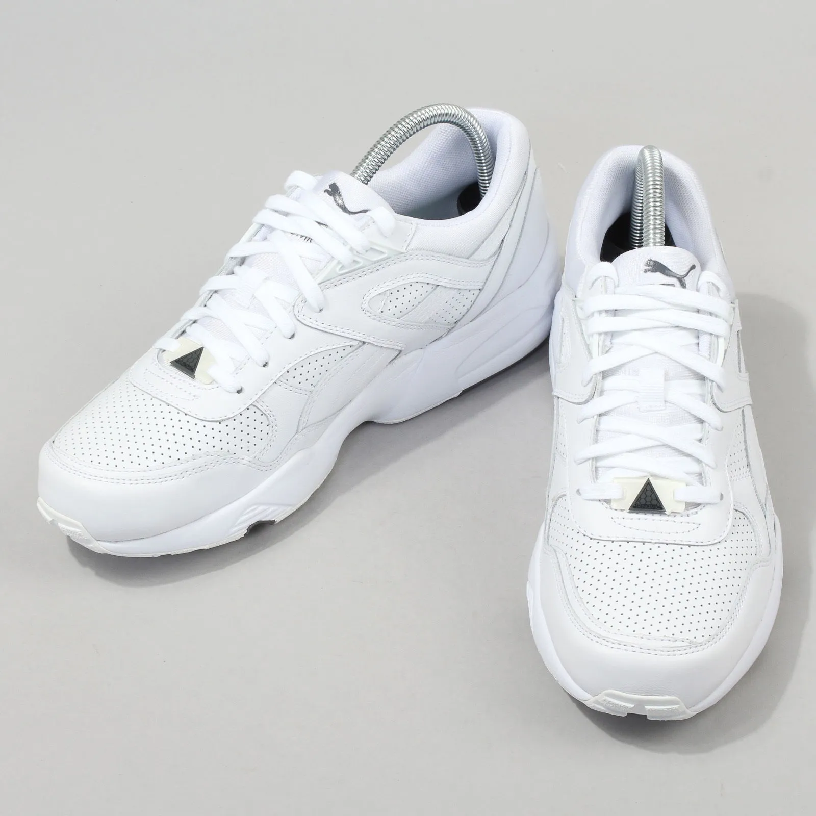 Puma R698 Core Leather white - white - steel gray