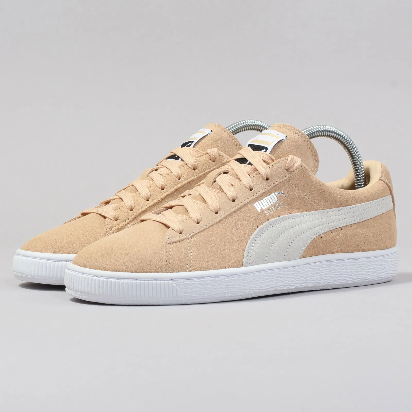 Puma Suede Classic + natural vachetta - white