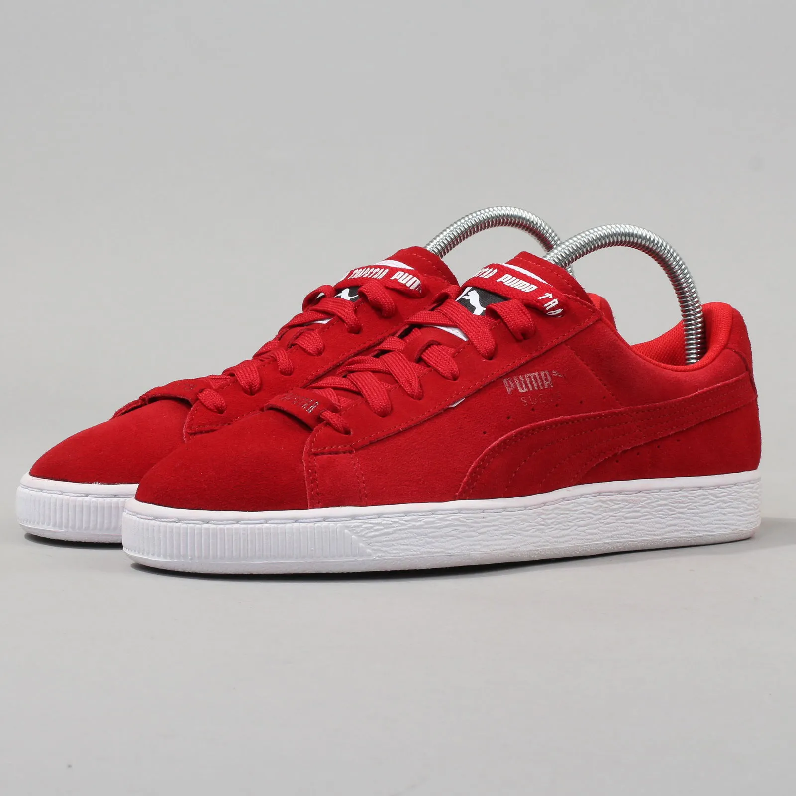 Puma Suede X Trapstar barbados cherry - white