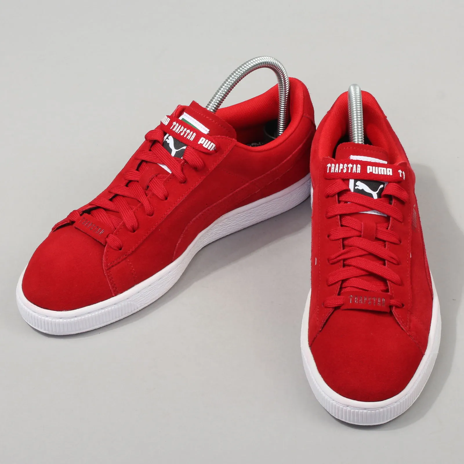 Puma Suede X Trapstar barbados cherry - white