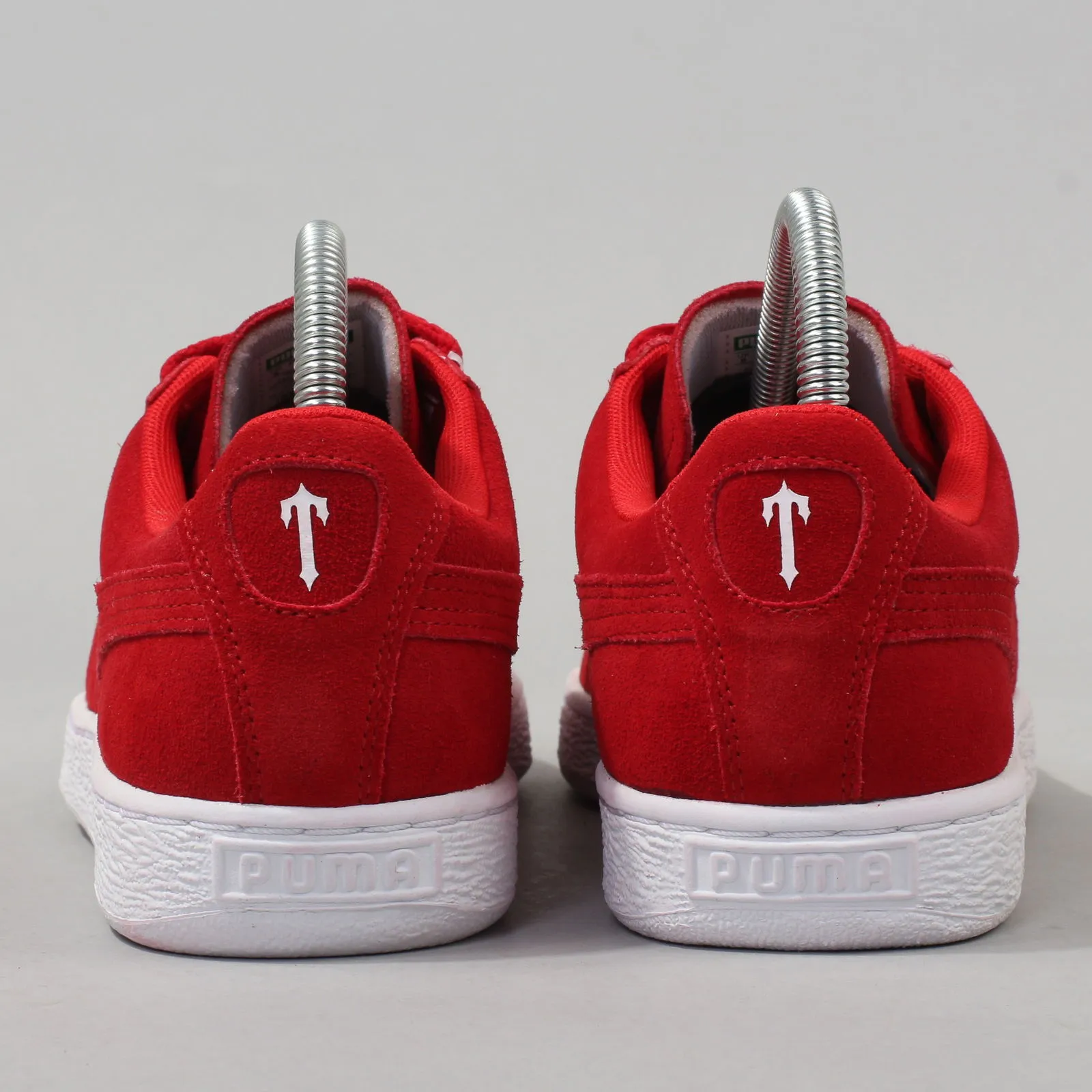 Puma Suede X Trapstar barbados cherry - white