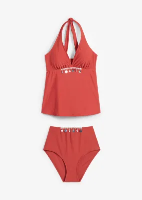 Tankini (2 piezas) rojo carmín