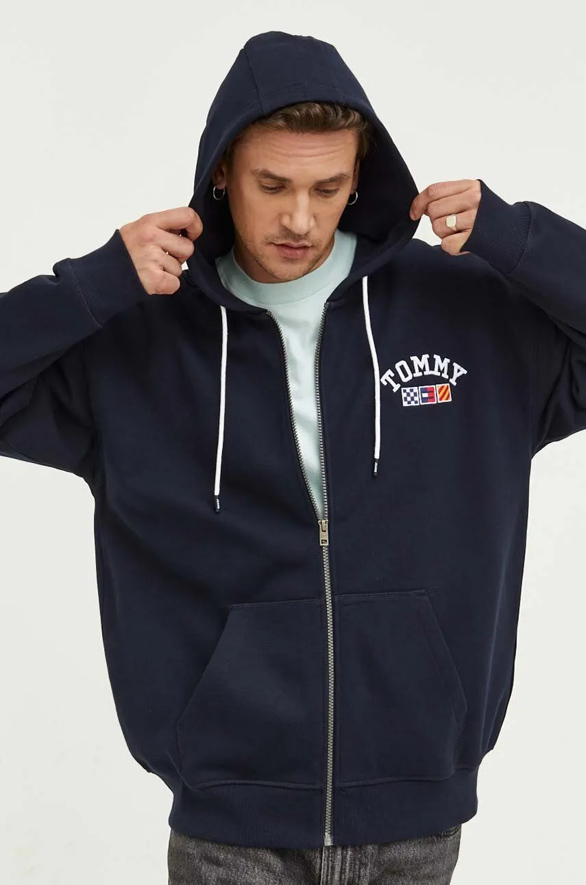 Tommy Hilfiger Embroidery Pattern Zipper Hoodie