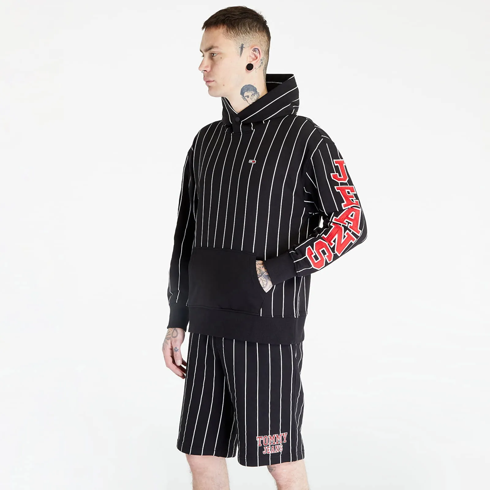 Tommy Hilfiger Relaxed Pinstripe Hoodie