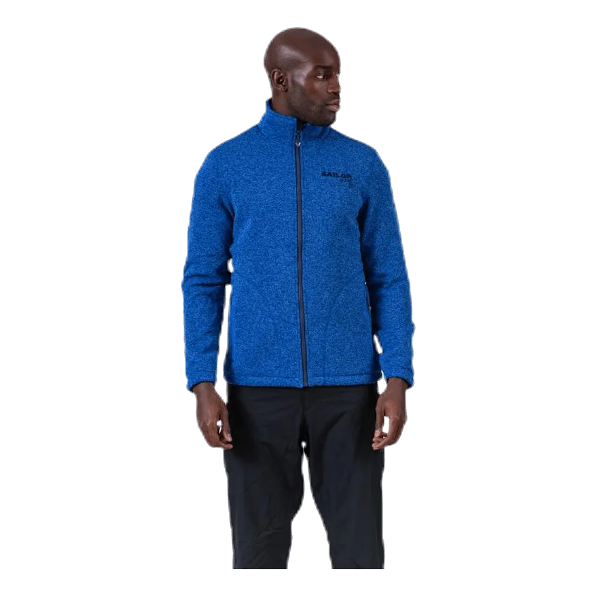 Weather Report Ralf Melange Fleece Jacket w. Windproof Lining Blue