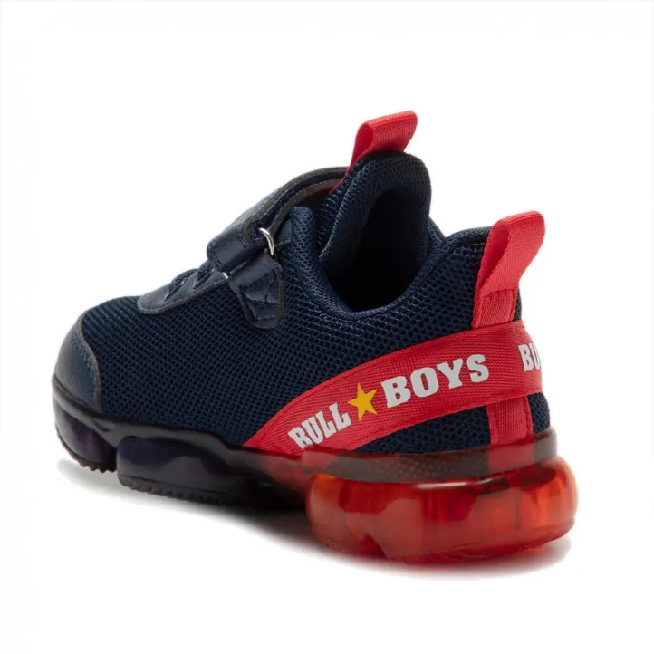 Zapatillas deporte Bull Boys azules con tyrannosaurus