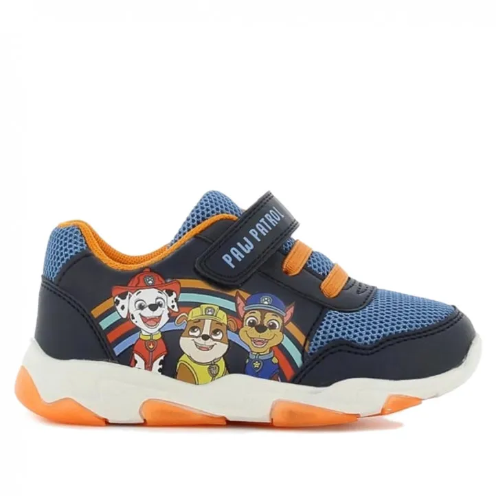 Zapatillas deporte Leomil patrulla canina azul y naranja