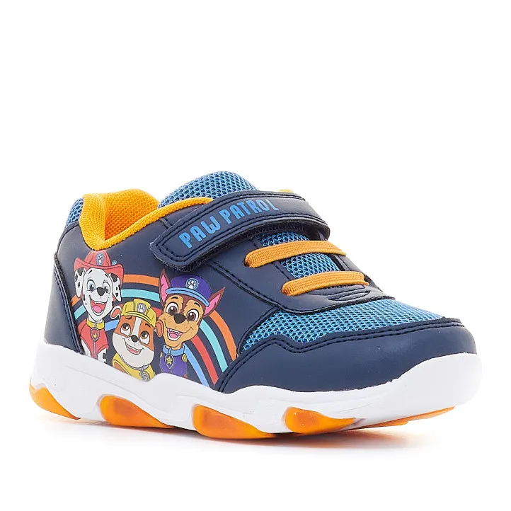 Zapatillas deporte Leomil patrulla canina azul y naranja