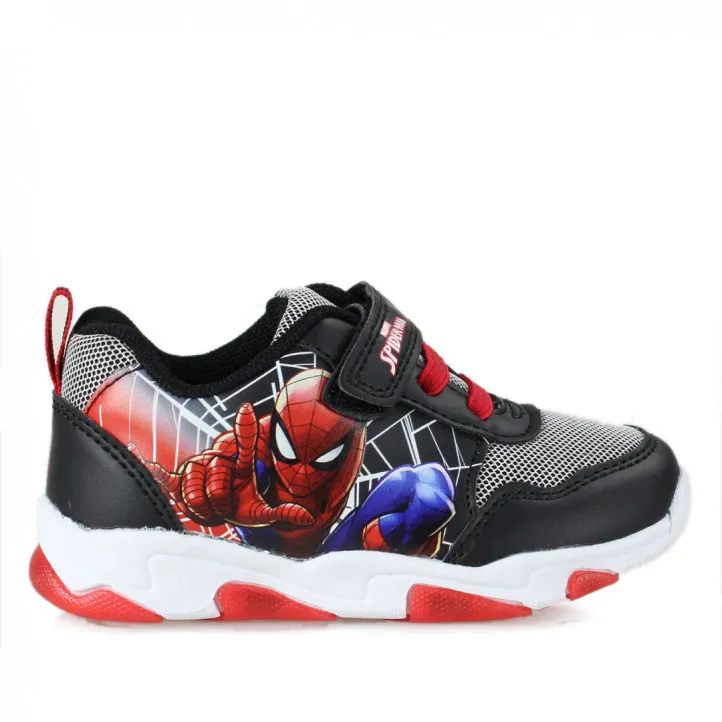 Zapatillas deporte Leomil spiderman negra con rejilla