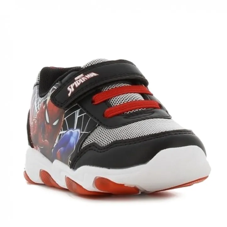 Zapatillas deporte Leomil spiderman negra con rejilla