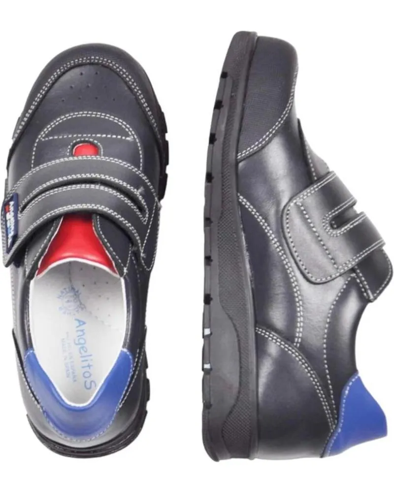 Zapatos ANGELITOS  de Niño ZAPATILLAS DEPORTE 903 DEPORTIVO COLEGIAL  AZUL